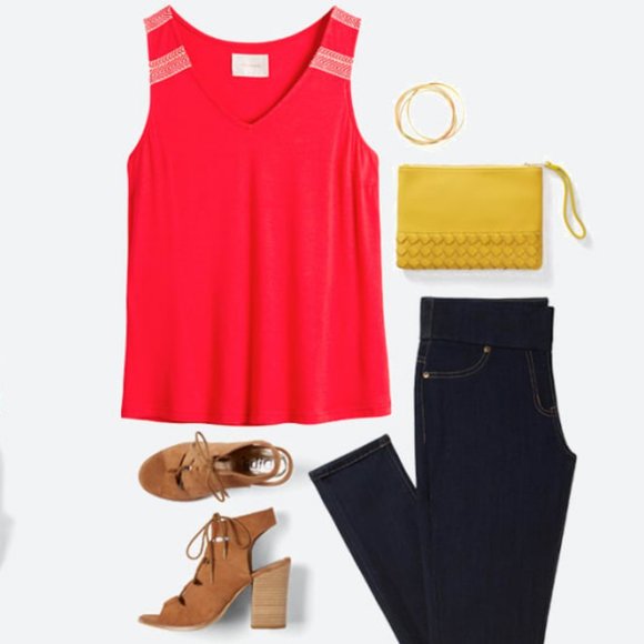 Skies Are Blue Taina Embroidery Detail Knit Top - Picture 2 of 5